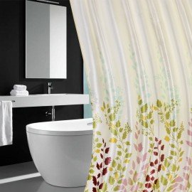 Шторка для ванной ПОЛИЭСТЕР, 180х180см, кольца в комплекте, ФЛОРА, PRIMILA, 700080