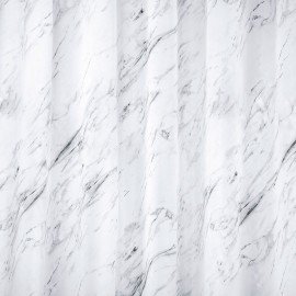 Шторка для ванной ПОЛИЭСТЕР, 180х200см, кольца в комплекте, МРАМОР, PRIMILA, 700084