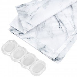 Шторка для ванной ПОЛИЭСТЕР, 180х200см, кольца в комплекте, МРАМОР, PRIMILA, 700084