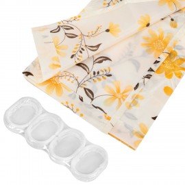 Шторка для ванной ПОЛИЭСТЕР, 180х200см, кольца в комплекте, РАСТЕНИЯ, PRIMILA, 700085