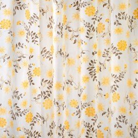 Шторка для ванной ПОЛИЭСТЕР, 180х200см, кольца в комплекте, РАСТЕНИЯ, PRIMILA, 700085