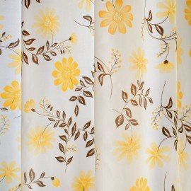 Шторка для ванной ПОЛИЭСТЕР, 180х200см, кольца в комплекте, РАСТЕНИЯ, PRIMILA, 700085