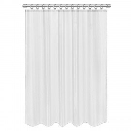 Шторка для ванной ПОЛИЭСТЕР, 180х180см, кольца в комплекте, БЕЛЫЙ БРИЛЛИАНТ, PRIMILA, 700087