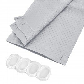 Шторка для ванной ПОЛИЭСТЕР, 180х180см, кольца в комплекте, СЕРЫЙ БРИЛЛИАНТ, PRIMILA, 700088