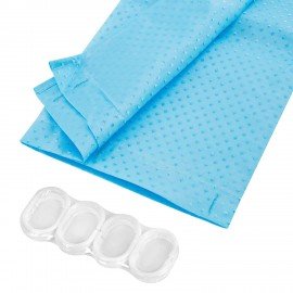 Шторка для ванной ПОЛИЭСТЕР, 180х180см, кольца в комплекте, ГОЛУБОЙ БРИЛЛИАНТ, PRIMILA, 700090