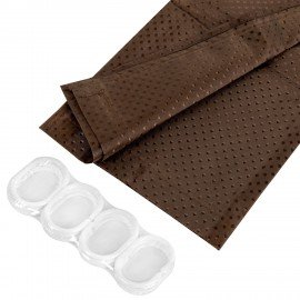 Шторка для ванной ПОЛИЭСТЕР, 180х180см, кольца в комплекте, КОРИЧНЕВЫЙ БРИЛЛИАНТ, PRIMILA, 700091