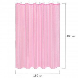 Шторка для ванной ПОЛИЭСТЕР, 180х180см, кольца в комплекте, ЛАВАНДОВЫЙ БРИЛЛИАНТ, PRIMILA, 700092