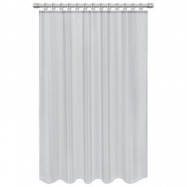 Шторка для ванной ПОЛИЭСТЕР, 180х200см, кольца в комплекте, СЕРЫЙ БРИЛЛИАНТ, PRIMILA, 700094