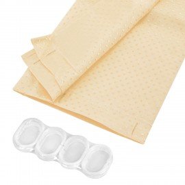 Шторка для ванной ПОЛИЭСТЕР, 180х200см, кольца в комплекте, БЕЖЕВЫЙ БРИЛЛИАНТ, PRIMILA, 700095