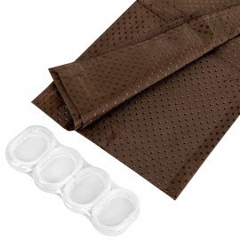 Шторка для ванной ПОЛИЭСТЕР, 180х200см, кольца в комплекте, КОРИЧНЕВЫЙ БРИЛЛИАНТ, PRIMILA, 700097