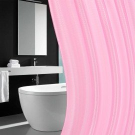 Шторка для ванной ПОЛИЭСТЕР, 180х200см, кольца в комплекте, ЛАВАНДОВЫЙ БРИЛЛИАНТ, PRIMILA, 700098