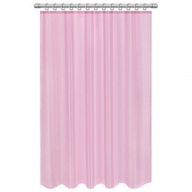 Шторка для ванной ПОЛИЭСТЕР, 180х200см, кольца в комплекте, ЛАВАНДОВЫЙ БРИЛЛИАНТ, PRIMILA, 700098