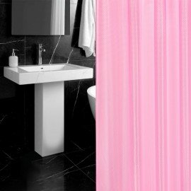 Шторка для ванной ПОЛИЭСТЕР, 180х200см, кольца в комплекте, ЛАВАНДОВЫЙ БРИЛЛИАНТ, PRIMILA, 700098