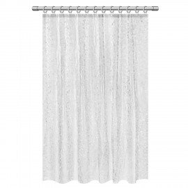 Шторка для ванной EVA, 180х200см, кольца в комплекте, БЕЛАЯ ЛЕДЯНАЯ СВЕЖЕСТЬ, PRIMILA, 700099