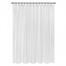 Шторка для ванной EVA, 180х180см, кольца в комплекте, БЕЛАЯ ГОЛОГРАФИЯ, PRIMILA, 700102