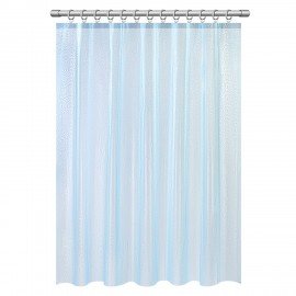 Шторка для ванной EVA, 180х180см, кольца в комплекте, СИНЯЯ ГОЛОГРАФИЯ, PRIMILA, 700103