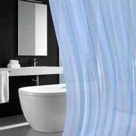 Шторка для ванной EVA, 180х200см, кольца в комплекте, СИНИЕ ЛИНИИ, PRIMILA, 700106
