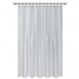 Шторка для ванной EVA, 180х200см, кольца в комплекте, СЕРЫЕ ЛИНИИ, PRIMILA, 700107