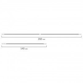Карниз штанга для ванной телескопический 140-260см, нержавеющая сталь, PRIMILA, 700109