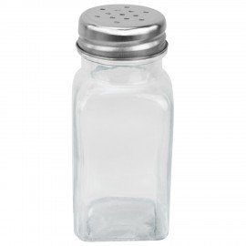 Солонка-перечница 80 мл, CLASSIC, баночка для специй, стекло/сталь, дисплей, WEGLA (ВЕГЛА), 700225