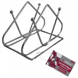 Салфетница треугольная 8,2х13х7,2 см, CLASSIC, хром, WEGLA (ВЕГЛА), 700238