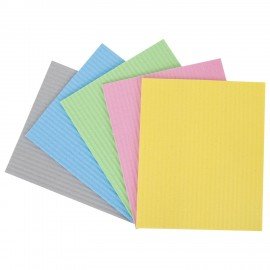 Салфетки губчатые для уборки кухни 15*18см ЦЕЛЛЮЛОЗНЫЕ, КОМПЛЕКТ 5шт, цветные, LAIMA, 700267