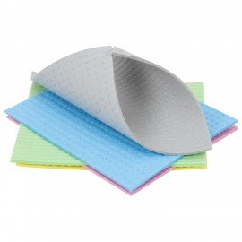 Салфетки губчатые для уборки кухни 15*18см ЦЕЛЛЮЛОЗНЫЕ, КОМПЛЕКТ 5шт, цветные, LAIMA, 700267