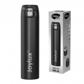 Термокружка 520 мл JOYLUX ULTRA BLACK, нержавеющая сталь SUS304, черный матовый, 700277