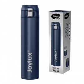 Термокружка 520 мл JOYLUX ULTRA BLUE, нержавеющая сталь SUS304, синий матовый, 700278