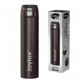 Термокружка 520 мл из нержавеющей стали SUS304, JOYLUX ULTRA BROWN, матовый коричневы, 700279