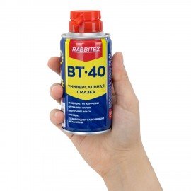 Смазка универсальная проникающая BT-40 (аналог WD-40) 100 мл, аэрозоль с трубочкой, RABBITEX, 700295
