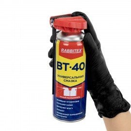Смазка универсальная проникающая BT-40 (аналог WD-40) 450 мл, УМНЫЙ РАСПЫЛИТЕЛЬ, RABBITEX, 700298