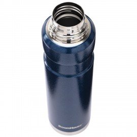 Термос 1л DARKBLUE, нержавеющая сталь SUS304, молотковая эмаль, крышка/кружка, синий, BOOMHOUSE (БумХаус), 700310