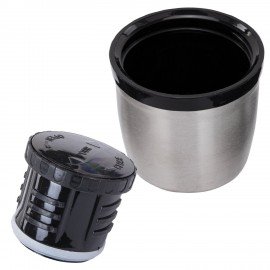 Термос 1л DARKBLUE, нержавеющая сталь SUS304, молотковая эмаль, крышка/кружка, синий, BOOMHOUSE (БумХаус), 700310