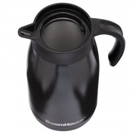 Чайник-термос 1л COFFEE BREAK, нержавеющая сталь SUS304, черный, ТЕРМОЧАЙНИК, BOOMHOUSE (БумХаус), 700328