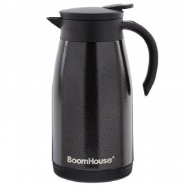 Чайник-термос 1л COFFEE BREAK, нержавеющая сталь SUS304, черный, ТЕРМОЧАЙНИК, BOOMHOUSE (БумХаус), 700328
