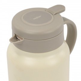 Чайник-термос 1 л JOYLUX COFFEE BREAK, нержавеющая сталь SUS304, заварник/сито, бежевый матовый, 700329