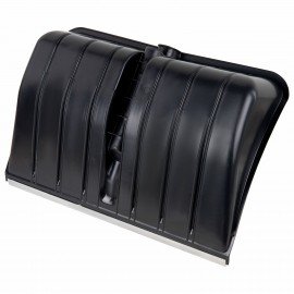 Лопата снеговая 54х37 см БЕЗ ЧЕРЕНКА "БОГАТЫРЬ" СУПЕРПРОЧНАЯ, БОЛЬШАЯ, алюминиевая планка, ГРАНДМАСТЕР, 700337