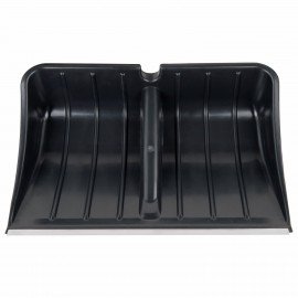 Лопата снеговая 54х37 см БЕЗ ЧЕРЕНКА "БОГАТЫРЬ" СУПЕРПРОЧНАЯ, БОЛЬШАЯ, алюминиевая планка, ГРАНДМАСТЕР, 700337