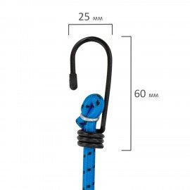 Стяжка эластичная для груза с крюками 8 мм x 1,6 м, RABBITEX, 700357