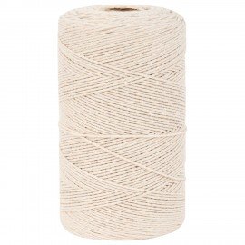 Шпагат хлопковый для прошивки документов, вязания, макраме, длина 500 м диаметр 1,5 мм, BRAUBERG, 700362