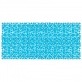 Коврик для ванны противоскользящий 88х40см, "Пузыри", прозрачно-голубой, ПВХ, присоски, PRIMILA, 700365