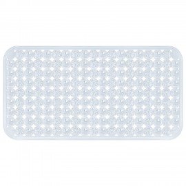 Коврик для ванны противоскользящий 70х36см, "Бусины", прозрачный, ПВХ, присоски, PRIMILA, 700366