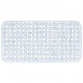 Коврик для ванны противоскользящий 70х36см, "Бусины", прозрачный, ПВХ, присоски, PRIMILA, 700366