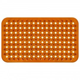 Коврик для ванны противоскользящий 70х40см, "Квадраты", прозрачно-коричневый, ПВХ, PRIMILA, 700367