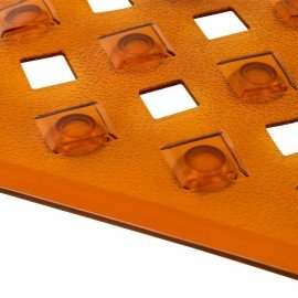 Коврик для ванны противоскользящий 70х40см, "Квадраты", прозрачно-коричневый, ПВХ, PRIMILA, 700367