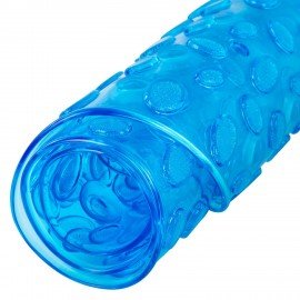 Коврик для ванны противоскользящий 69х40см, "Камешки", овальный, прозрачно-голубой, ПВХ, PRIMILA, 700368