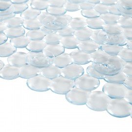 Коврик для ванны противоскользящий 69х39см, "Капли", овальный, прозрачный, ПВХ, PRIMILA, 700375