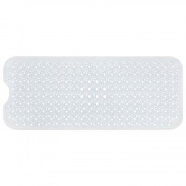 Коврик для ванны противоскользящий 100х40см, "Полусферы", прозрачный, ПВХ, присоски, PRIMILA, 700376