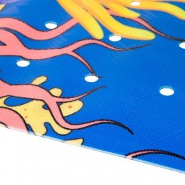 Коврик для ванны противоскользящий 100х40см с печатью "Кит", ПВХ, присоски, PRIMILA, 700377